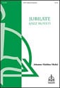 Jubilate SATB choral sheet music cover
